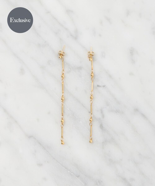 URBAN RESEARCH（アーバンリサーチ）の「『別注』PHILIPPE AUDIBERT×URBAN RESEARCH　Garnet earring（ピアス（両耳用）・レディース・GOLD・-）」の2枚目の写真