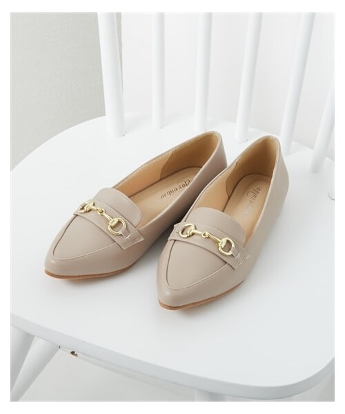 nissen（ニッセン）の「【ゆったり幅広】ビット付ローファー調フラットシューズ（ワイズ４Ｅ）（ローファー・メンズ・ブラック/アイボリー/ダークブラウン/パイソン/ブラック(エナメル調)/ライトベージュ・M=23.0~23.5cm/4E/L=24.0~24.5cm/4E/LL=25.0~25.5cm/4E/3L=26.0~26.5cm/4E）」の8枚目の写真