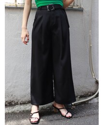 MURUA | ハイウエストタックワイドパンツ(スラックス)