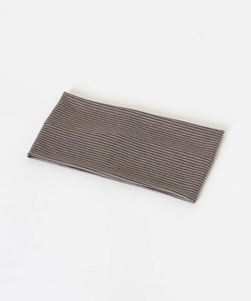 URBAN RESEARCH（アーバンリサーチ）の「decor『デコール』　Border Wide Hairband（ヘアバンド・レディース・CHARCOAL/BROWN・-）」の10枚目の写真
