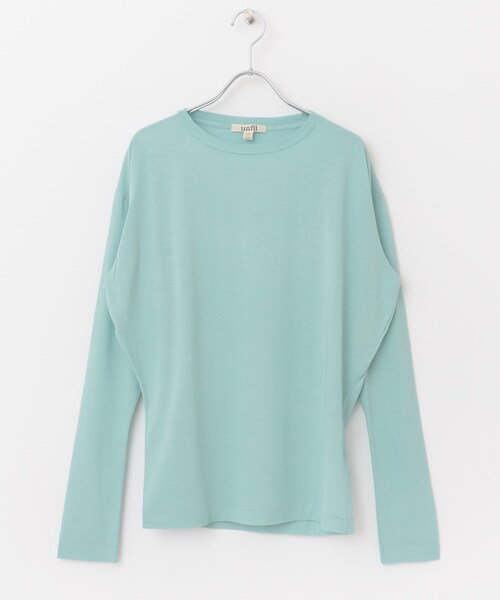 URBAN RESEARCH DOORS（アーバンリサーチドアーズ）の「『別注』unfil×DOORS　high twist cotton L/S t-shirts（Tシャツ/カットソー・レディース・別注l.blue/別注beige/別注orange・1）」の13枚目の写真