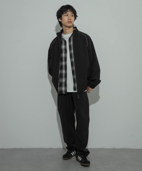 SENSE OF PLACE by URBAN RESEARCH（センスオブプレイスバイアーバンリサーチ）の「『セットアップ対応』パイピングスタンドブルゾン（ブルゾン・メンズ・BURGUNDY/BLACK/BEIGE・M/L）」の11枚目の写真