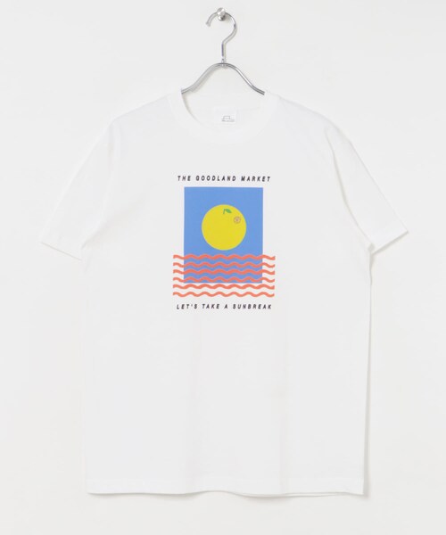 THE GOODLAND MARKET（ザグッドランドマーケット）の「ザ グッドランド マーケット　ORANGE SUNSHINE（Tシャツ/カットソー・メンズ・WHITE/PURPLE・S/M/L）」の9枚目の写真