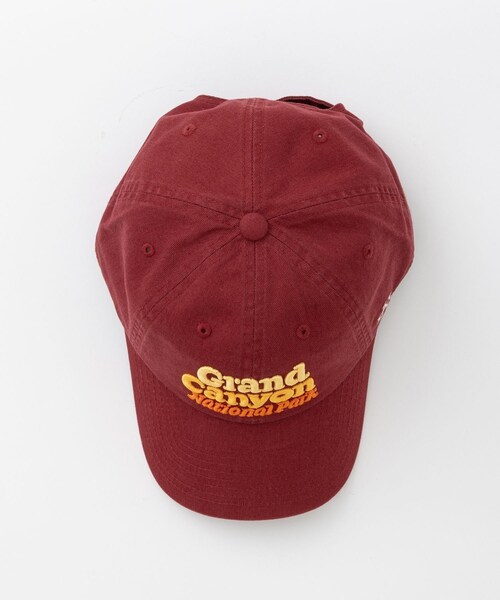 ADAM ET ROPE'(アダムエロペ)の「【AMERICAN NEEDLE】SOUVENIR CAP(キャップ・レディース・キナリ/ダークグリーン/ワイン・F)」の11枚目の写真
