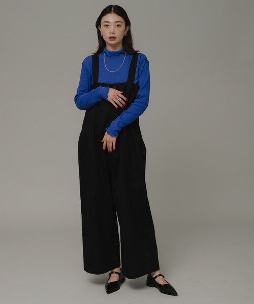 URBAN RESEARCH Sonny Label（アーバンリサーチサニーレーベル）の「ハイウエストタックサロペット（サロペット/オーバーオール・レディース・ブラウン/ブラック・FREE）」の9枚目の写真