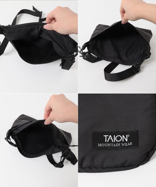 SENSE OF PLACE by URBAN RESEARCH（センスオブプレイスバイアーバンリサーチ）の「TAION　マウンテンサコッシュ（ショルダーバッグ・メンズ・BLACK/NAVY/ICE GRAY・One）」の10枚目の写真