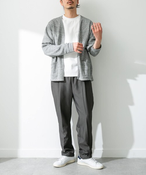 URBAN RESEARCH Sonny Label（アーバンリサーチサニーレーベル）の「JAPAN MADE 裏毛カーディガン（カーディガン/ボレロ・メンズ・オレンジ/ネイビー/グレー・M/L）」の10枚目の写真