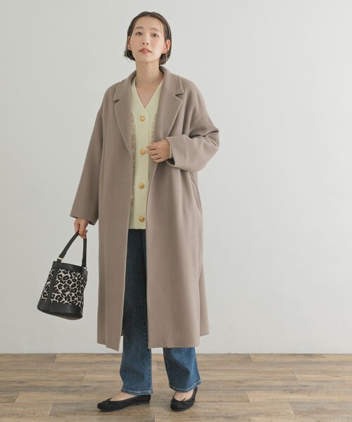 URBAN RESEARCH ROSSO（アーバンリサーチロッソ）の「F by ROSSO　サーモライトチェスターコート（チェスターコート・レディース・BROWN/GREIGE/BLACK・FREE）」の21枚目の写真