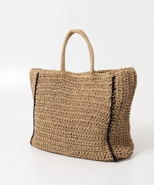 URBAN RESEARCH DOORS（アーバンリサーチドアーズ）の「ペーパートートバッグ（トートバッグ・レディース・BEIGE/BLACK・One）」の9枚目の写真