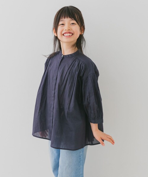 URBAN RESEARCH DOORS（アーバンリサーチドアーズ）の「『親子リンク』コットンボイルギャザーブラウス(KIDS)（その他トップス・キッズ・YELLOW/PINK/MINT/NAVY・105/120/135）」の20枚目の写真