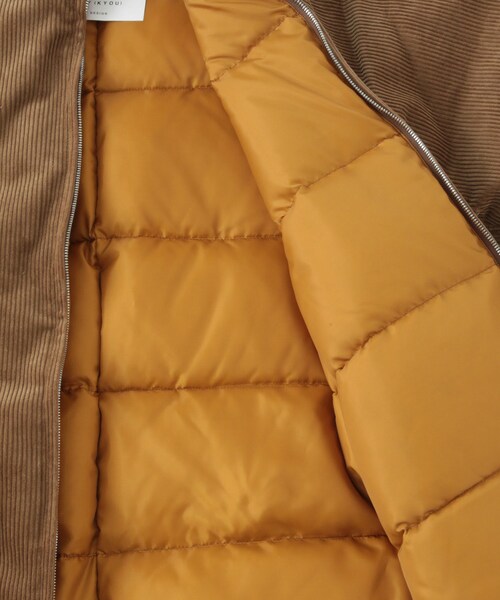 ADAM ET ROPE'(アダムエロペ)の「【KYOU/キョウ】KATAHDIN Corduroy Down Half Coat(ダウンジャケット/コート・メンズ・ダークブラウン・1/2)」の12枚目の写真