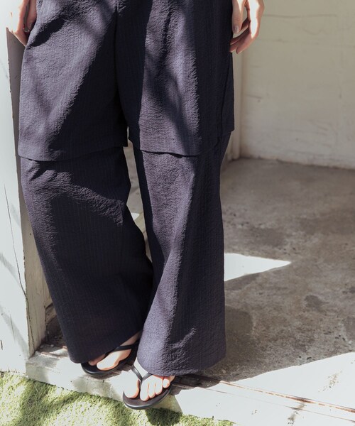 URBAN RESEARCH(アーバンリサーチ)の「『吸水速乾/UVカット』『別注』THOUSAND MILE×URBAN RESEARCH DETACHABLE PANTS(その他パンツ・レディース・BLACK/NAVYSTRIPE・M/L)」の13枚目の写真