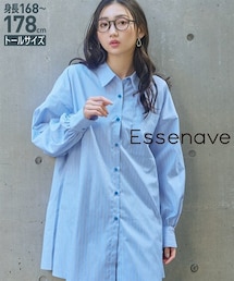 slattgir | 高身長　ワイドシャツ（トールサイズ）Essenave(シャツ/ブラウス)