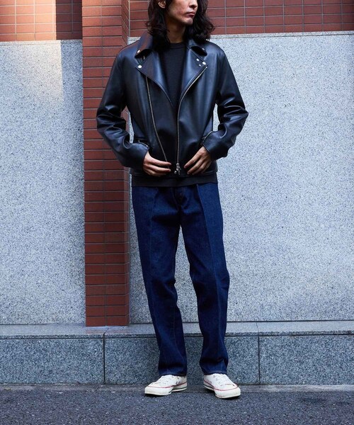 ADAM ET ROPE'（アダムエロペ）の「【HEUGN/ユーゲン】Luther RIDERS（ライダースジャケット・メンズ・ブラック・2/3/4/F）」の7枚目の写真