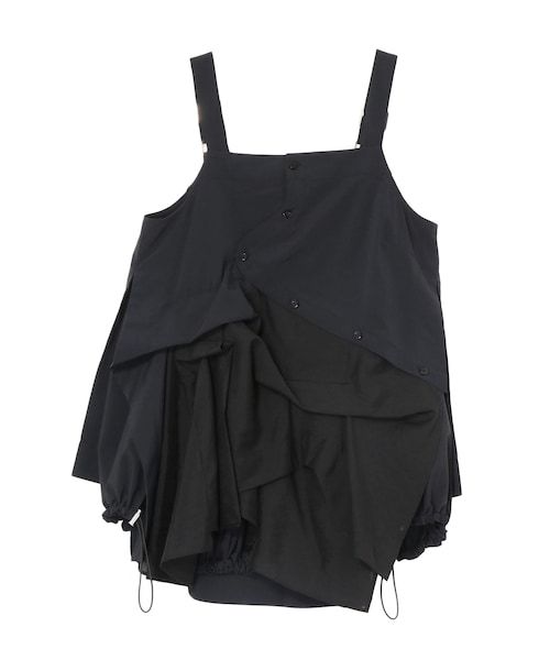 UN3D.WRAP SHIRT CAMISOLE ダブルラップシャツキャミソール UN3D.（アンスリード）の「PATTERN MIX SHIRT CAMISOLE【セットアップ