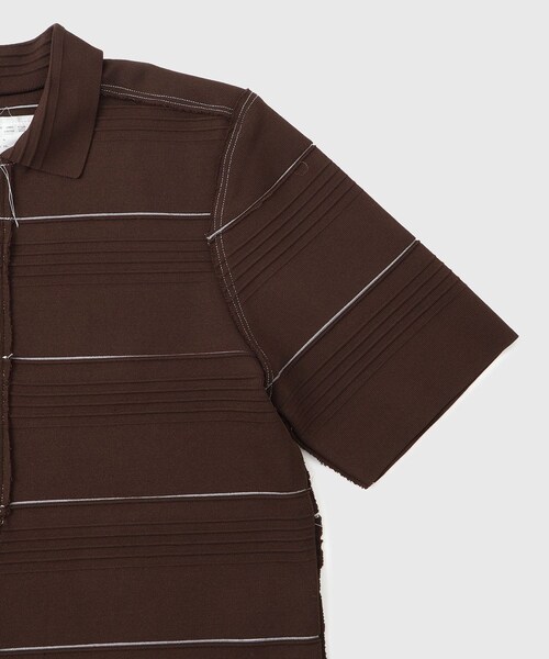 ADAM ET ROPE'（アダムエロペ）の「【CAMIEL FORTGENS/カミエル フォートヘンス】POLO VISCOSE（ポロシャツ・メンズ・ダークブラウン・S）」の5枚目の写真