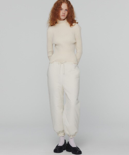 URBAN RESEARCH（アーバンリサーチ）の「AMOMENTO　SHEER PADDED PANTS（その他パンツ・レディース・BLACK/IVORY・0）」の6枚目の写真