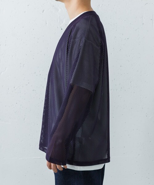 URBAN RESEARCH(アーバンリサーチ)の「Needles V-NECK LACE CARDIGAN(カーディガン/ボレロ・メンズ・GREY/EGGPLANT/BLACK・S/M)」の17枚目の写真