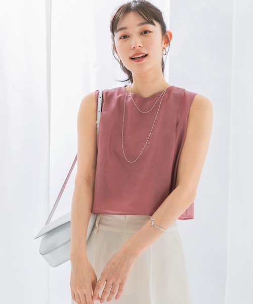 URBAN RESEARCH ROSSO（アーバンリサーチロッソ）の「シアーチンツレイヤードブラウス（シャツ/ブラウス・レディース・WHITE/MAUVE PINK/SLATE BLUE・FREE）」の3枚目の写真