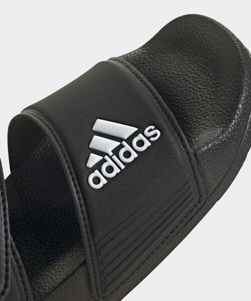 ROPE' PICNIC（ロペピクニック）の「【KIDS/キッズ】【adiddas/アディダス】ADILETTE SANDAL K（サンダル・キッズ・ブラック/ライトグリーン・18/19/20/21）」の20枚目の写真