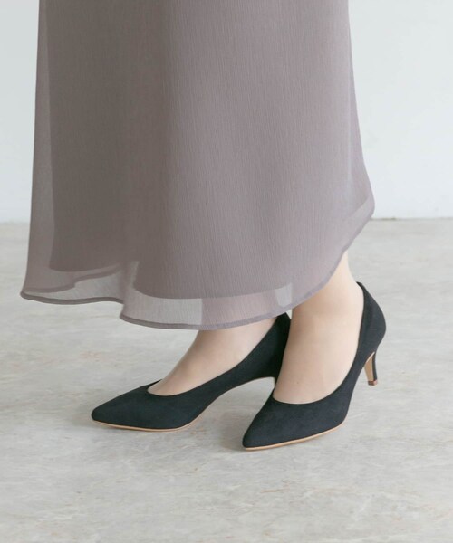 URBAN RESEARCH ROSSO（アーバンリサーチロッソ）の「『MADE IN JAPAN』オリジナルスウェードパンプス（パンプス・レディース・GREEN/MOCHA/BLUE/BLACK・22.5/23/23.5/24/24.5）」の6枚目の写真