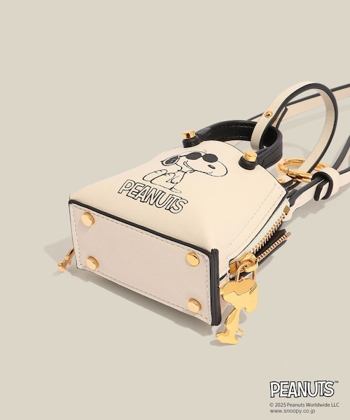 ROPE'（ロペ）の「【WEB限定/一部店舗限定】【E'POR×PEANUTS】別注 Y BAG Pico（ハンドバッグ・レディース・ブラック/オフホワイト/レッド・F）」の15枚目の写真