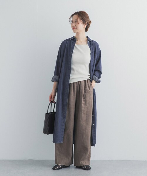 URBAN RESEARCH DOORS(アーバンリサーチドアーズ)の「ライトコットンデニムシャツワンピース(ワンピース・レディース・L.INDIGO/INDIGO・Free)」の19枚目の写真