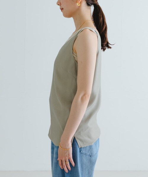 URBAN RESEARCH(アーバンリサーチ)の「『接触冷感』キュプラキャミトップ(キャミソール・レディース・BLACK/GREGE・36/38)」の16枚目の写真