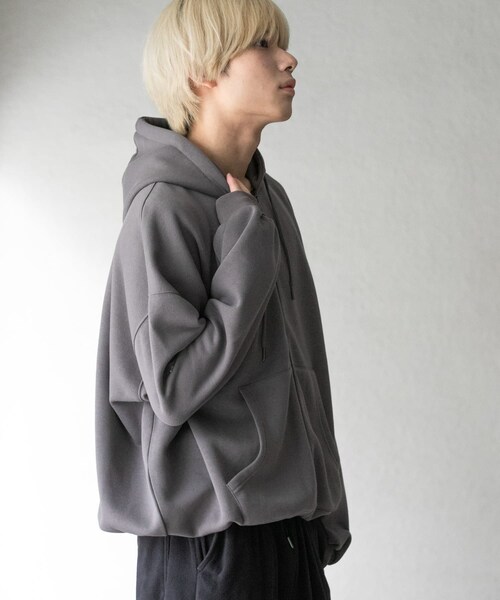 SENSE OF PLACE by URBAN RESEARCH（センスオブプレイスバイアーバンリサーチ）の「バルーンzipルーズパーカー（パーカー・メンズ・CHARCOAL/BLACK/GRAY・M/L）」の16枚目の写真