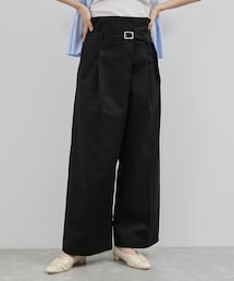 【洗える】2WAYラップデザインパンツ