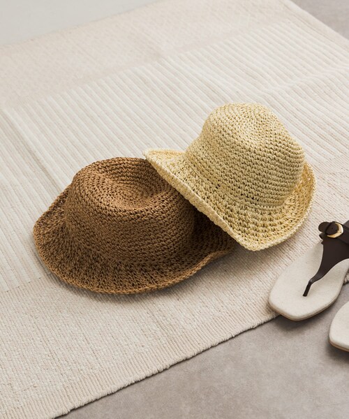 URBAN RESEARCH DOORS（アーバンリサーチドアーズ）の「ペーパーキリカエバケハ（ハット・レディース・NATURAL/BEIGE・one）」の13枚目の写真
