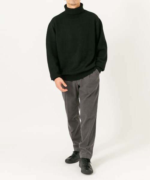 URBAN RESEARCH ROSSO（アーバンリサーチロッソ）の「ブークレストレッチタートルニット（ニット/セーター・メンズ・GREIGE/GRAY/KHAKI/BLACK/BLUE・S/M/L/XL）」の10枚目の写真
