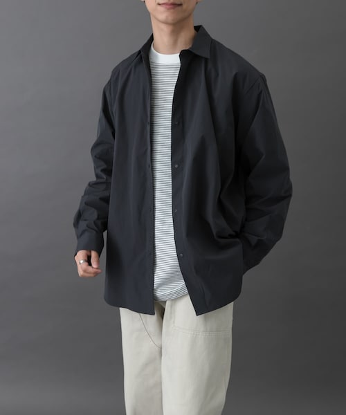 URBAN RESEARCH DOORS(アーバンリサーチドアーズ)の「FORK&SPOON CAVEタイプライタープランサーシャツ(シャツ/ブラウス・メンズ・DKCHARCOAL/BROWN・4/5)」の1枚目の写真