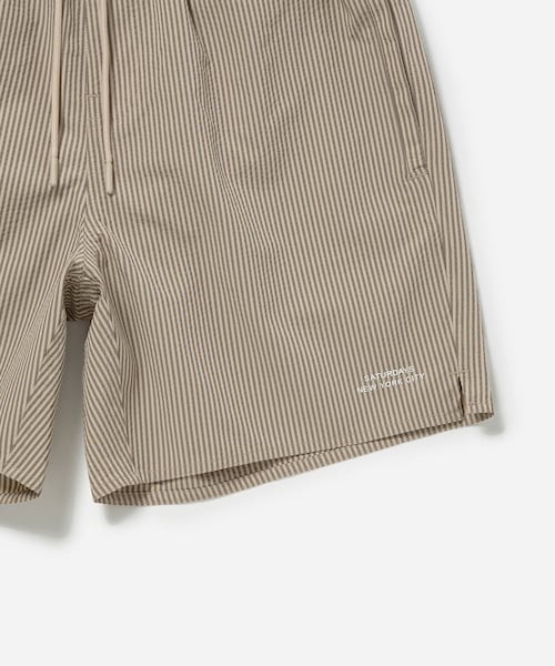 Saturdays NYC（サタデーズ ニューヨークシティ ）の「Timothy Seersucker Stripe Swim Short（水着・メンズ・チャコール/グリーン・L/M/S/XL）」の13枚目の写真