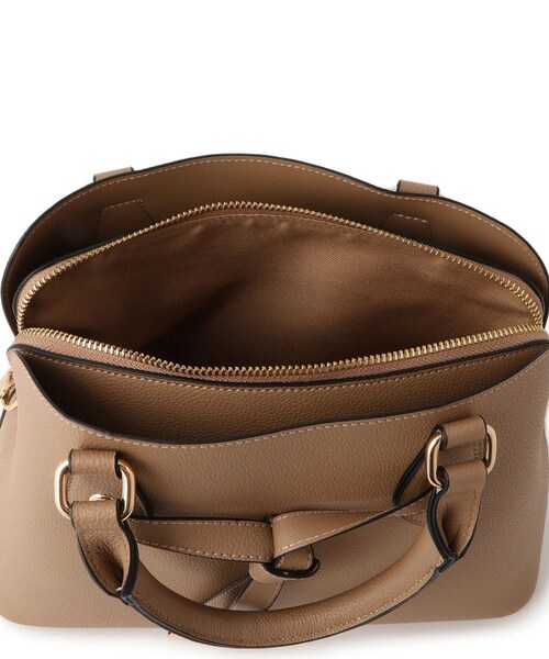 VIS（ビス）の「フロントタイ ブガッティ型ボストンバッグ/2WAY（ボストンバッグ・レディース・ブラック/ベージュ系/レッド・F）」の18枚目の写真