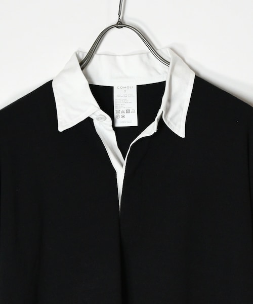 COMOLI 22AWウールラグビーシャツ 3 COMOLI＞ウール ラグビーシャツ （W03-05012） | MAKES ONLINE STORE
