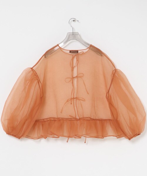 URBAN RESEARCH(アーバンリサーチ)の「ESTHE VOLUME ORGANZA BOW TOP(シャツ/ブラウス・レディース・CORK・XS)」の16枚目の写真