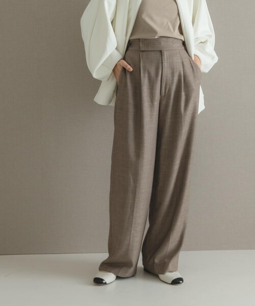 URBAN RESEARCH ROSSO（アーバンリサーチロッソ）の「ハイウエストツイードワイドパンツ（その他パンツ・レディース・BLACK/BEIGE/MINT・36/38）」の18枚目の写真