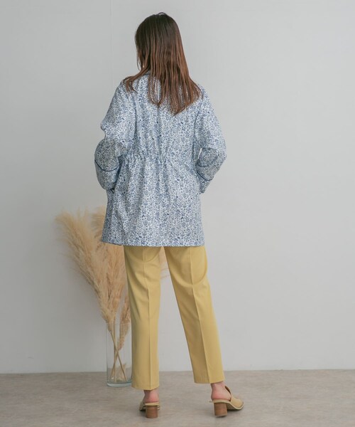 KBF（ケイビーエフ）の「ドロストプリントガウン（テーラードジャケット・レディース・BLUE/BEIGE/NAVY・one）」の17枚目の写真