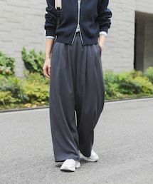 URBAN RESEARCH DOORS | 『UR TECH』完声タックギャザーワイドパンツ(その他パンツ)