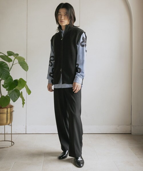 SENSE OF PLACE by URBAN RESEARCH（センスオブプレイスバイアーバンリサーチ）の「ダブルタックワイドスラックス（その他パンツ・メンズ・BLACK/GRAY/BROWN/KHAKI・M/L）」の10枚目の写真