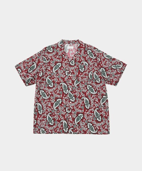 Saturdays NYC(サタデーズ ニューヨークシティ )の「Canty Open Collar Paisley Printed SS Shirt(シャツ/ブラウス・レディース・グリーン/レッド・L/M/S/XL/XS)」の19枚目の写真