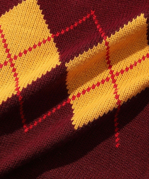 ADAM ET ROPE'(アダムエロペ)の「【RICE NINE TEN/ライス ナイン テン】ARGYLE CARDIGAN(カーディガン/ボレロ・メンズ・ダークグリーン/ネイビー/ワイン・1/2)」の21枚目の写真