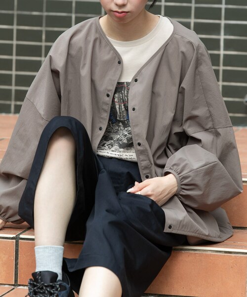 EKAL(エカル)の「『速乾/通気性』DOT AIR CARDIGAN(カーディガン/ボレロ・レディース・ブラック/グレージュ/ネイビー・One)」の4枚目の写真