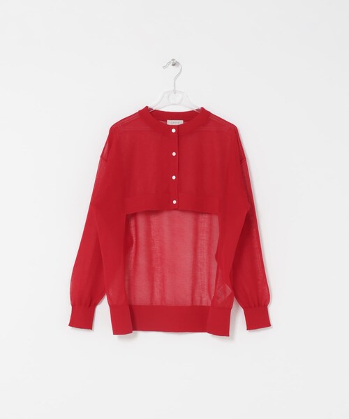 LAATO（ラート）の「sheer cardigan（カーディガン/ボレロ・レディース・リップ/ラクダ・Free）」の3枚目の写真