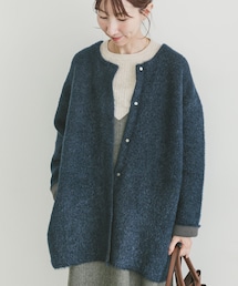 ダブルフェイスミドルカーディガン