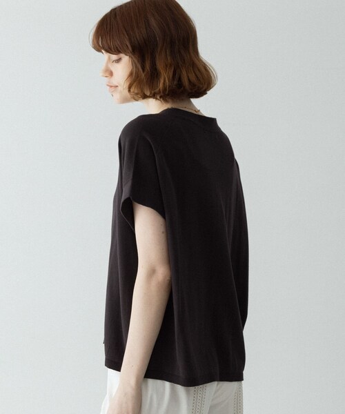 URBAN RESEARCH Sonny Label（アーバンリサーチサニーレーベル）の「クールミストフレンチニットカーディガン（カーディガン/ボレロ・レディース・ブラック/L.グレー/モカグレー・Free）」の6枚目の写真