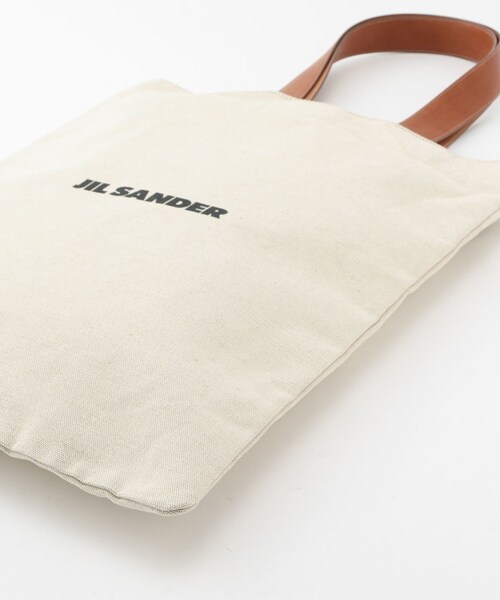 ADAM ET ROPE'（アダムエロペ）の「MENS【JIL SANDER】FLAT SHOPPER GRA（トートバッグ・メンズ・ホワイト系・F）」の4枚目の写真