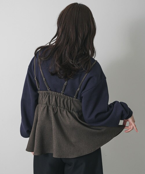SENSE OF PLACE by URBAN RESEARCH（センスオブプレイスバイアーバンリサーチ）の「レイヤードデザインビスチェ（その他トップス・レディース・BLACK/BROWN・One）」の20枚目の写真