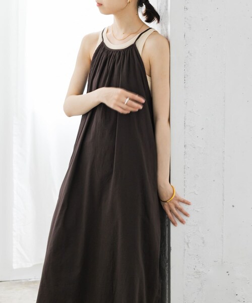 URBAN RESEARCH（アーバンリサーチ）の「『MADE IN JAPAN』アメリカンスリーブタンクトップ（タンクトップ・レディース・BORDEAUX/OFF/BEIGE/PINK・FREE）」の8枚目の写真